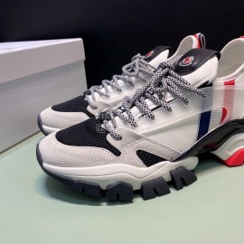 Moncler New Cowhide Mesh Sneakers For Men And Women