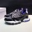 Moncler Cowhide Mesh Sneakers For Men And Women Black