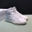 Moncler Autumn Winter Leather High Top Sneakers For Men White