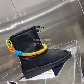 Moncler Waterproof Climbing Buckle Lock Crimson Pull Rope Wool Boots For Women Black