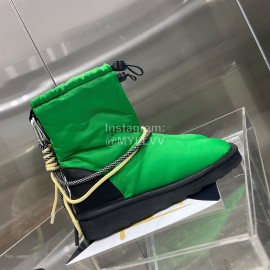 Moncler Waterproof Climbing Buckle Lock Crimson Pull Rope Wool Boots For Women Green