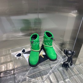 Moncler Waterproof Climbing Buckle Lock Crimson Pull Rope Wool Boots For Women Green
