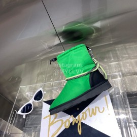 Moncler Waterproof Climbing Buckle Lock Crimson Pull Rope Wool Boots For Women Green