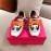 Moschino Color Matching Thick Soles Sneakers For Women Orange