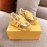 Moschino Color Matching Thick Soles Sneakers For Women Yellow