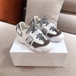 Moschino Color Matching Thick Soles Sneakers For Women White