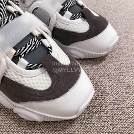 Moschino Color Matching Thick Soles Sneakers For Women White