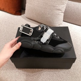 Moschino Color Matching Thick Soles Sneakers For Women Black