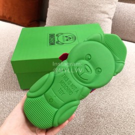 Moschino Color Matching Thick Soles Sneakers For Women Blue