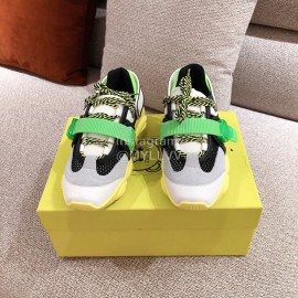 Moschino Color Matching Thick Soles Sneakers For Women Gray