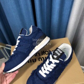 New Balance Miumiu Denim Sneakers For Women Navy