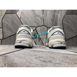 New Balance Mesh Sneakers For Men And Women Beige