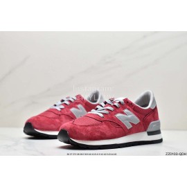 New Balance Suede Leisure Sports Jogging Shoes Red