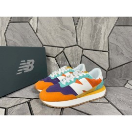 New Balance Suede Mesh Sneakers Ms237sc Orange Blue