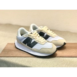 New Balance Cloth Mesh Sports Shoes For Men And Women Beige