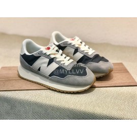 New Balance Cloth Mesh Sports Shoes For Men And Women Gray