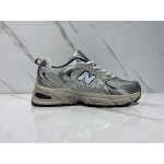 New Balance Mesh Sneakers For Men And Women Silver