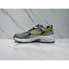 New Balance Mesh Sneakers For Men And Women Yellow