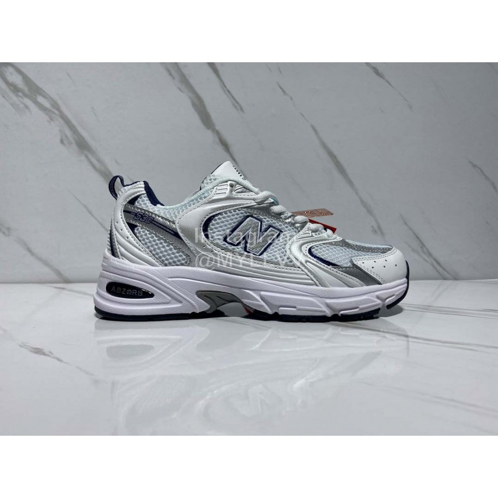 New Balance Mesh Sneakers For Men And Women White