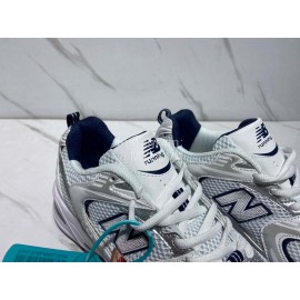 New Balance Mesh Sneakers For Men And Women White