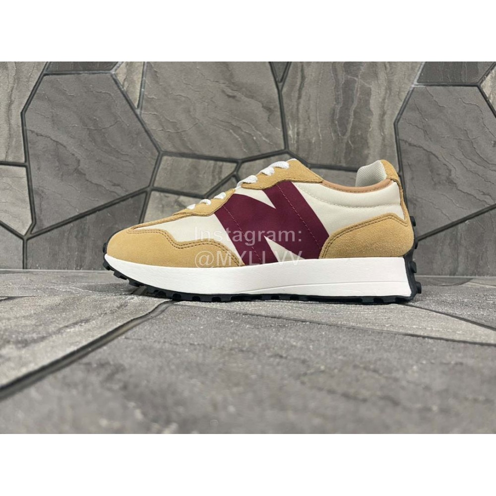 New Balance Suede Running Shoes For Men And Women Kahki