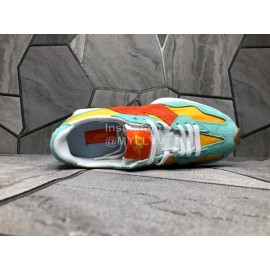 New Balance Suede Running Shoes For Men And Women Green