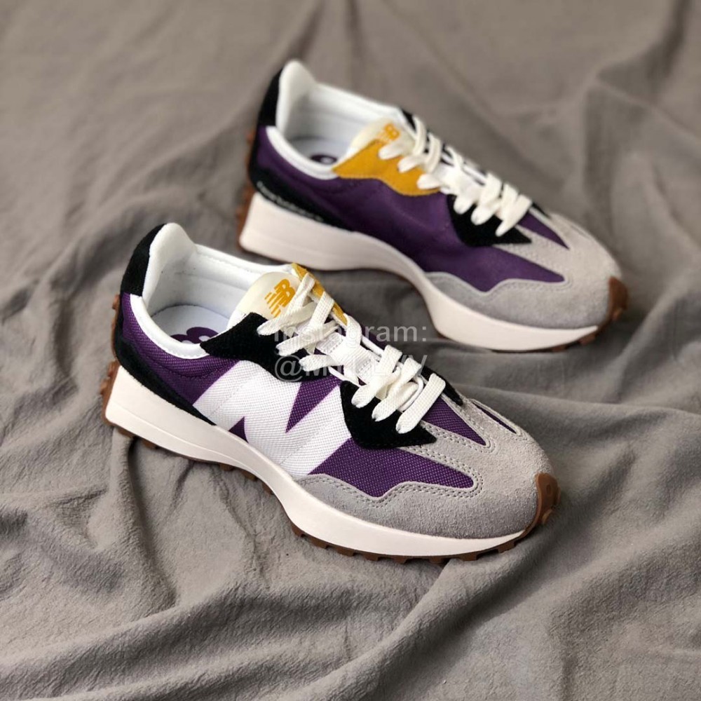 New Balance Suede Casual Sneakers Ws327ms Gray Purple