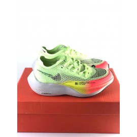 Nike Zoomx Vaporfly Next Running Shoes For Men And Women Green Pink