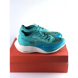 Nike Zoomx Vaporfly Next Running Shoes For Men And Women Green Blue