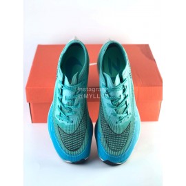 Nike Zoomx Vaporfly Next Running Shoes For Men And Women Green Blue