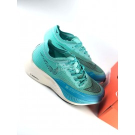 Nike Zoomx Vaporfly Next Running Shoes For Men And Women Green Blue
