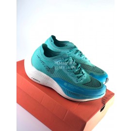 Nike Zoomx Vaporfly Next Running Shoes For Men And Women Green Blue