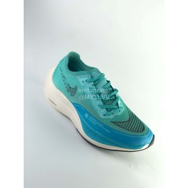 Nike Zoomx Vaporfly Next Running Shoes For Men And Women Green Blue