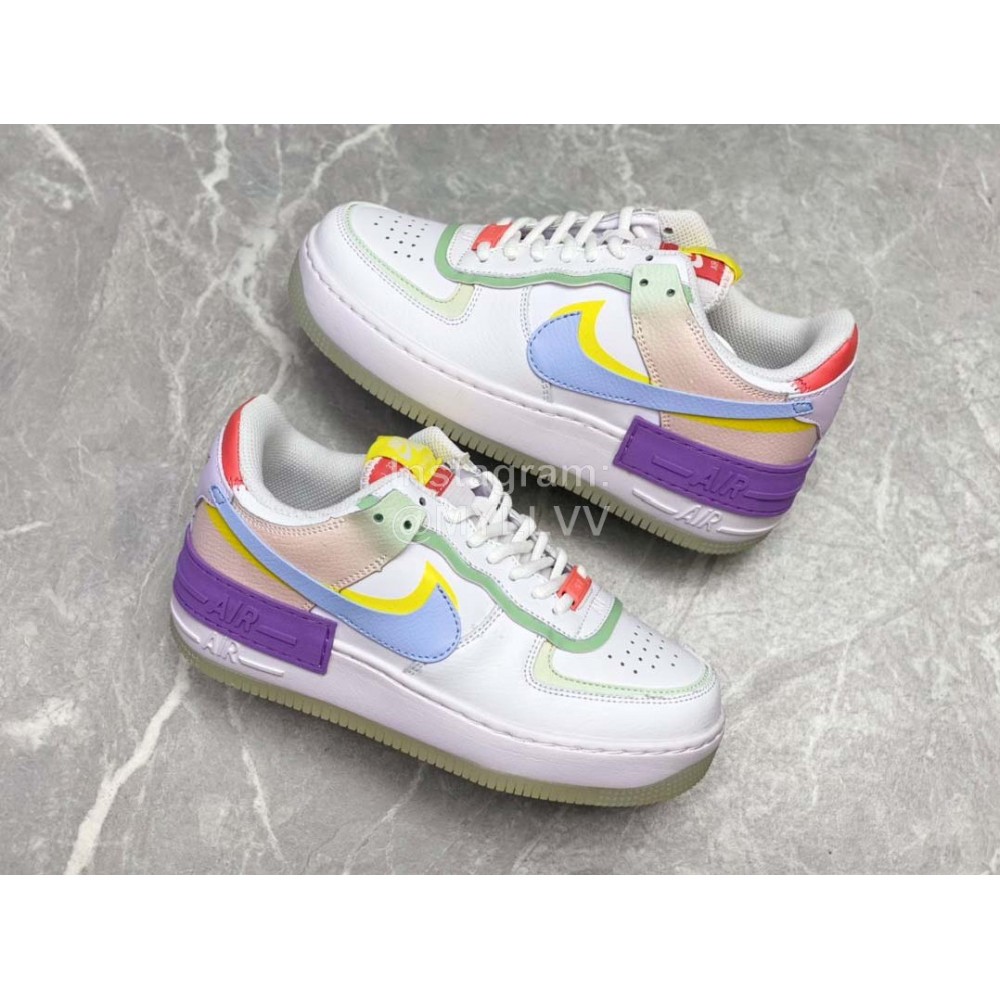 Nike Wmns Air Force 1 Shadow Sneakers For Women White Blue