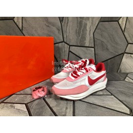 Sacai Nike Lvd Waffle Daybreak Sportshoes For Men And Women Pink
