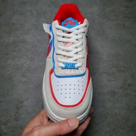 Nike Air Force 1 Shadow Sneakers For Women Red Blue