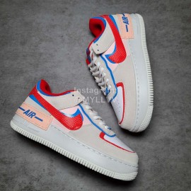 Nike Air Force 1 Shadow Sneakers For Women Red Blue