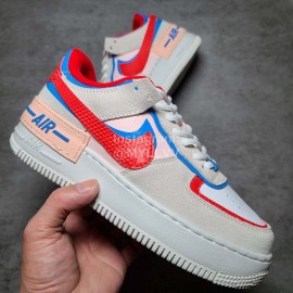 Nike Air Force 1 Shadow Sneakers For Women Red Blue