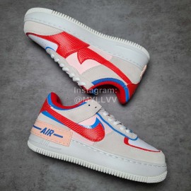 Nike Air Force 1 Shadow Sneakers For Women Red Blue
