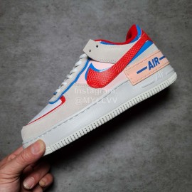 Nike Air Force 1 Shadow Sneakers For Women Red Blue