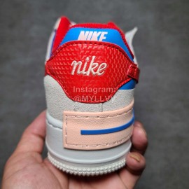 Nike Air Force 1 Shadow Sneakers For Women Red Blue