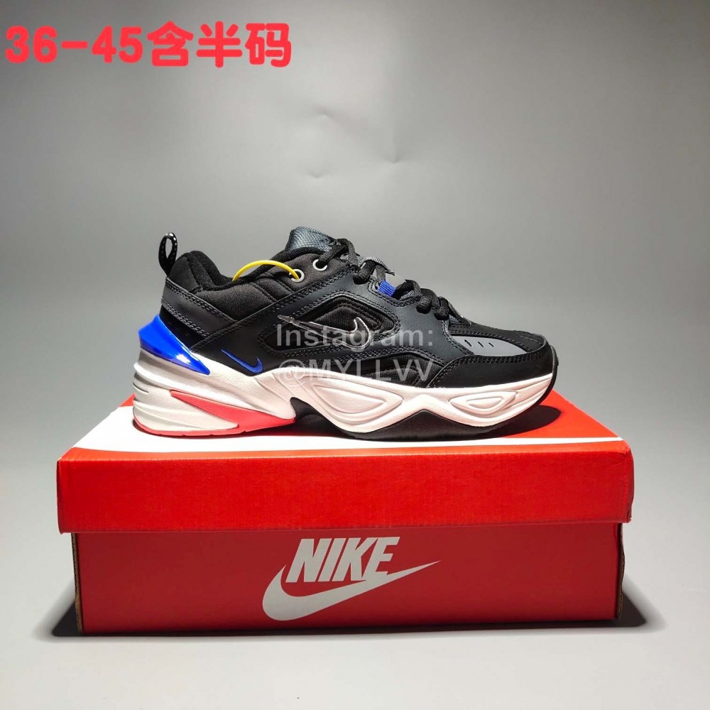 Nike Air Monarch The M2k Tekno Sportshoes For Men And Women Black Blue