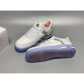 Nike Air Force 1 React Qs Light Bone Sneakers For Men And Women