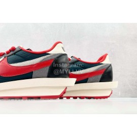 Undercover Sacai Nike Ldwaffle Sneakers For Men And Women Red