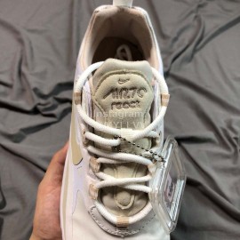 Nike Air Max 270 React Hyper Jade Sportshoes For Men And Women Beige