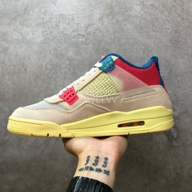 Union La Nike Air Jordan 4 Retro Spoff Noir Basketball Shoes Khaki