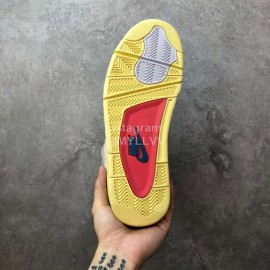 Union La Nike Air Jordan 4 Retro Spoff Noir Basketball Shoes Khaki