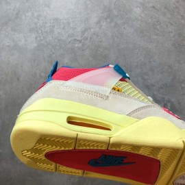 Union La Nike Air Jordan 4 Retro Spoff Noir Basketball Shoes Khaki