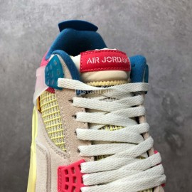 Union La Nike Air Jordan 4 Retro Spoff Noir Basketball Shoes Khaki