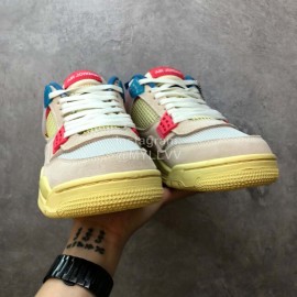 Union La Nike Air Jordan 4 Retro Spoff Noir Basketball Shoes Khaki